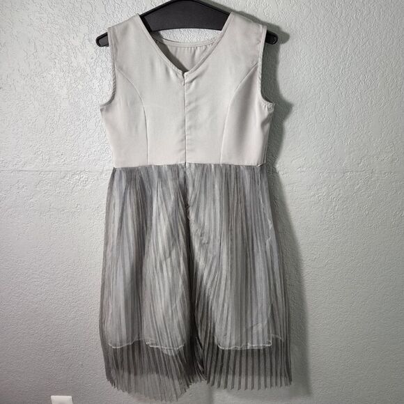 Gray chiffon babydoll dress - Picture 2 of 6